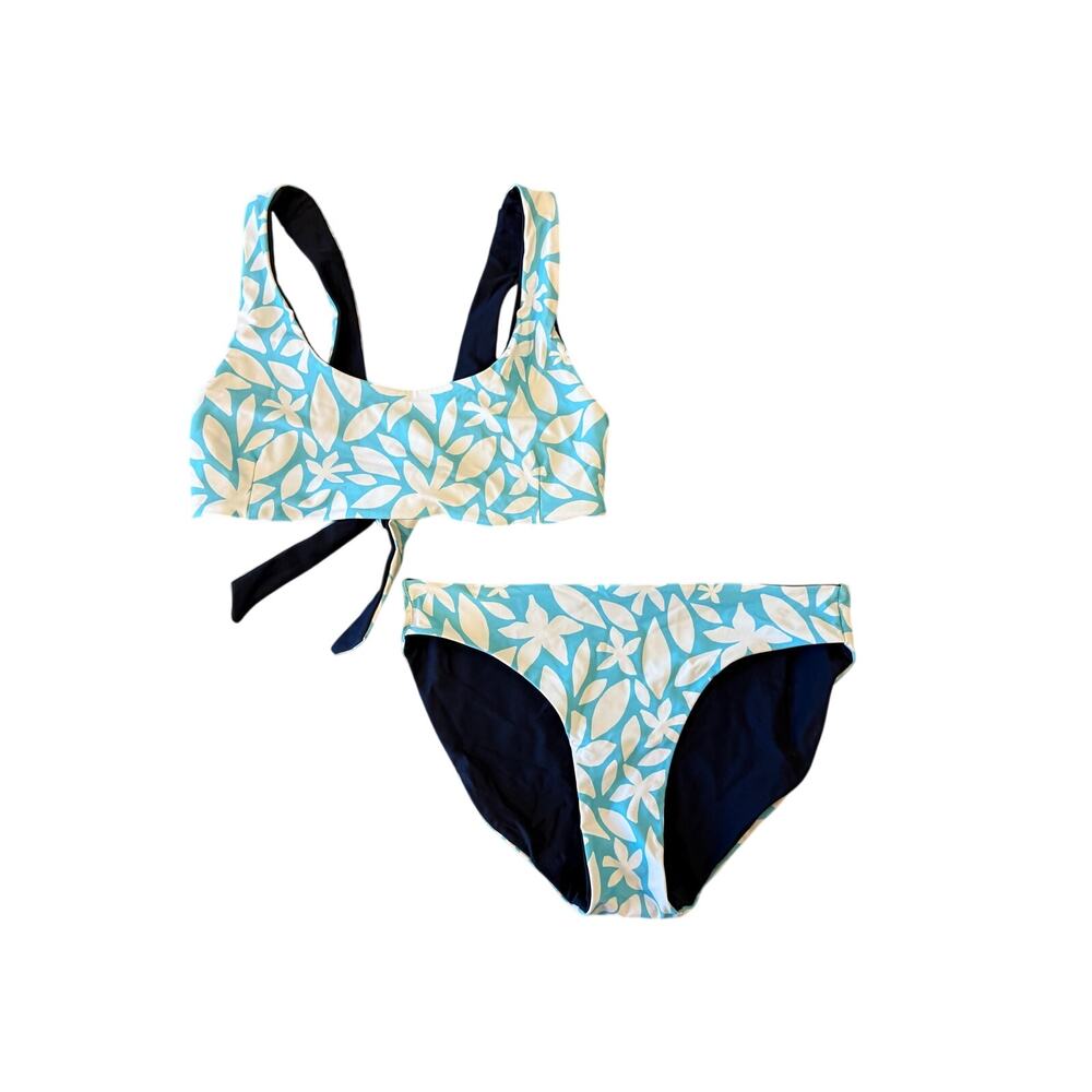 SNAPPER ROCK Reversible Youth Bikini Swimsuit Bathing suit Kids size 14